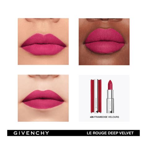 framboise velours givenchy|le rouge deep velvet.